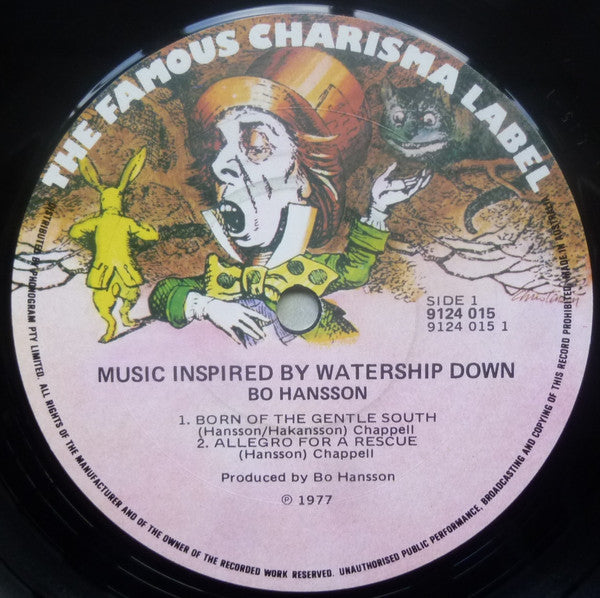 Bo Hansson : Music Inspired By Watership Down (LP, Album)
