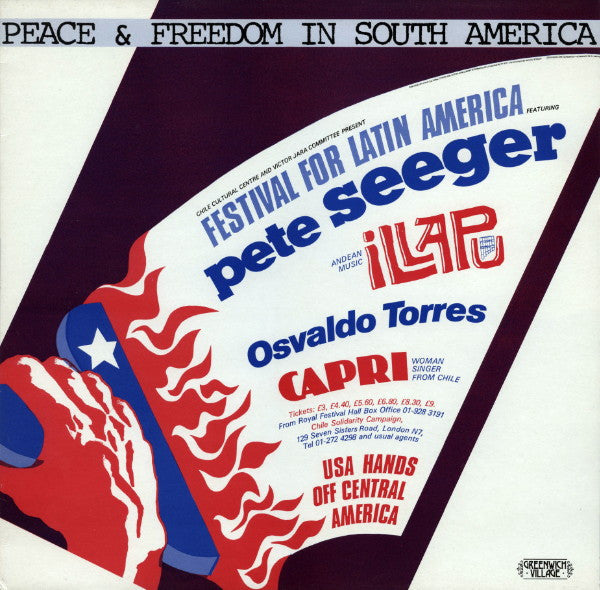 Pete Seeger, Illapu, Osvaldo Torres, Capri (10) : Peace & Freedom In South America (LP, Comp)