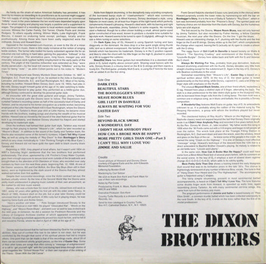 Dixon Brothers : Beyond Black Smoke - Original Recordings (LP, Comp)