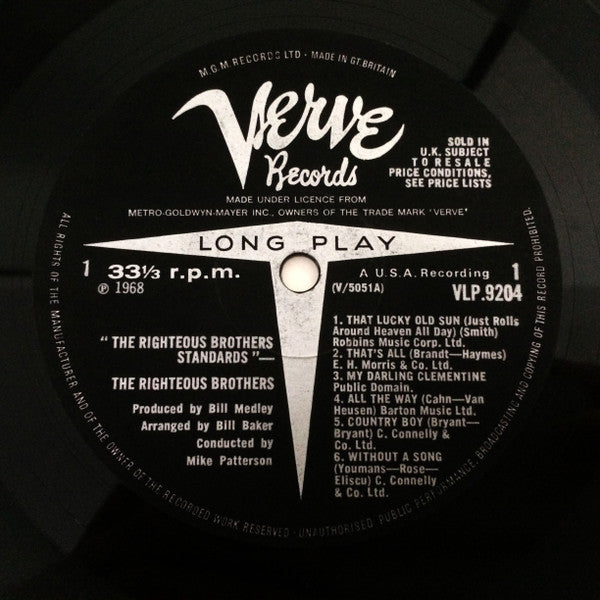 The Righteous Brothers : Standards (LP)