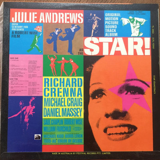 Julie Andrews : Star! (LP, Album, Lam)