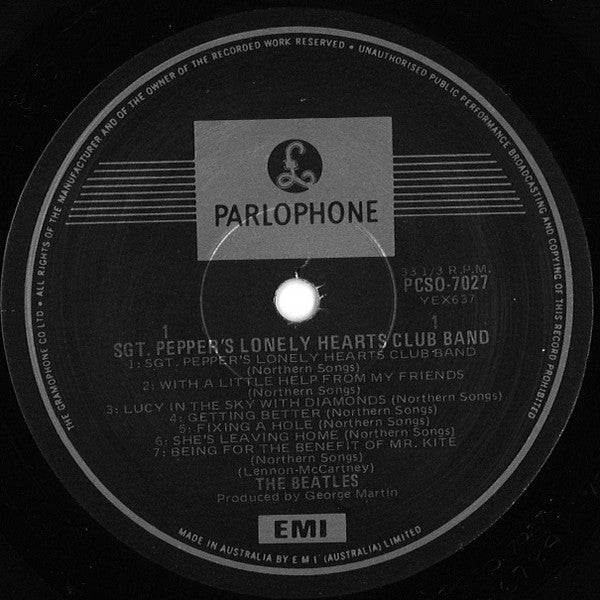 The Beatles : Sgt. Pepper's Lonely Hearts Club Band (LP, Album, RP, Gat)