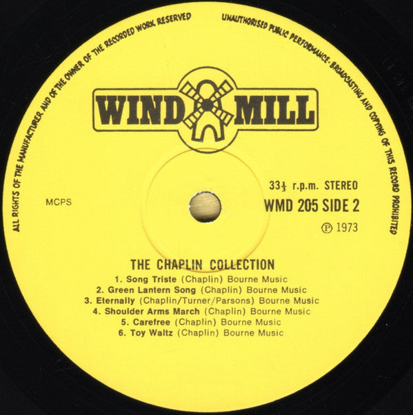 The Syd Dale Orchestra : The Chaplin Collection (LP)