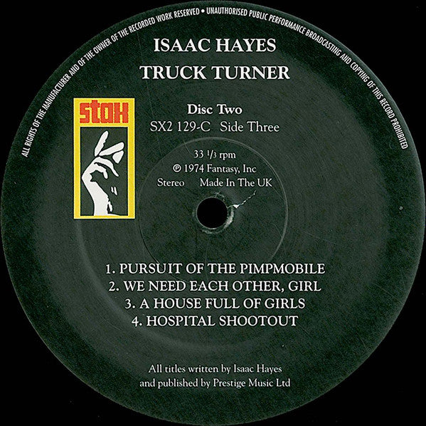 Isaac Hayes : Truck Turner (Original Soundtrack) (2xLP, RE)