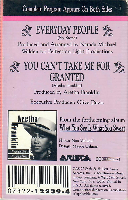 Aretha Franklin : Everyday People (Cass, Single)
