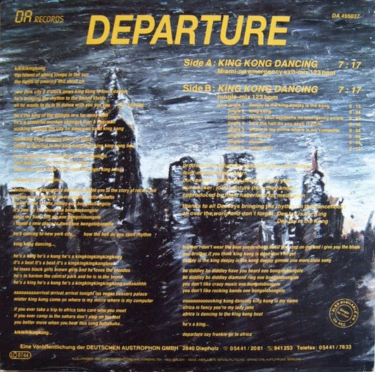 Departure (2) : King Kong Dancing (Miami-No Emergency Exit-Mix) (12")