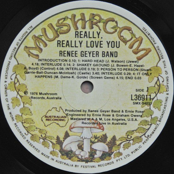 Renee Geyer Band : Really Really Love You (LP, Album, RE, Gat)