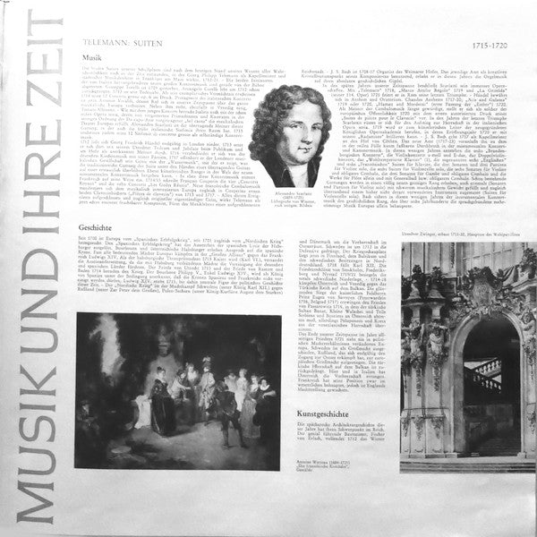 Georg Philipp Telemann : Suite F-moll • Blockflötensuite A-moll (Suite In F Minor • Recorder Suite In A Minor) Ca. 1715-1720 (LP, Album, RE)