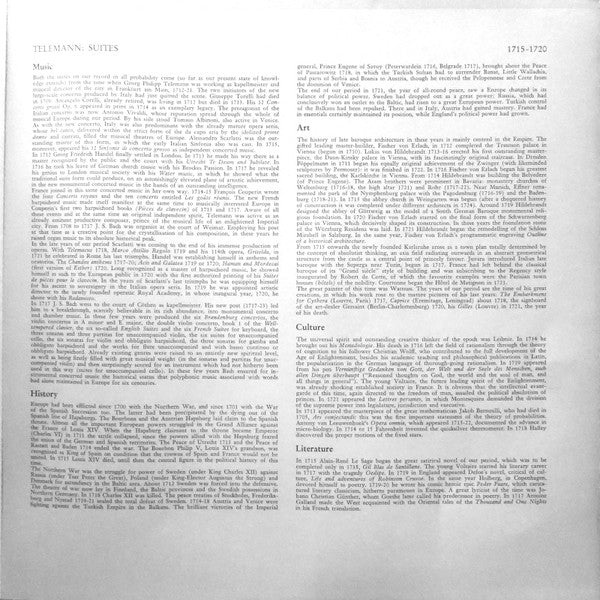 Georg Philipp Telemann : Suite F-moll • Blockflötensuite A-moll (Suite In F Minor • Recorder Suite In A Minor) Ca. 1715-1720 (LP, Album, RE)