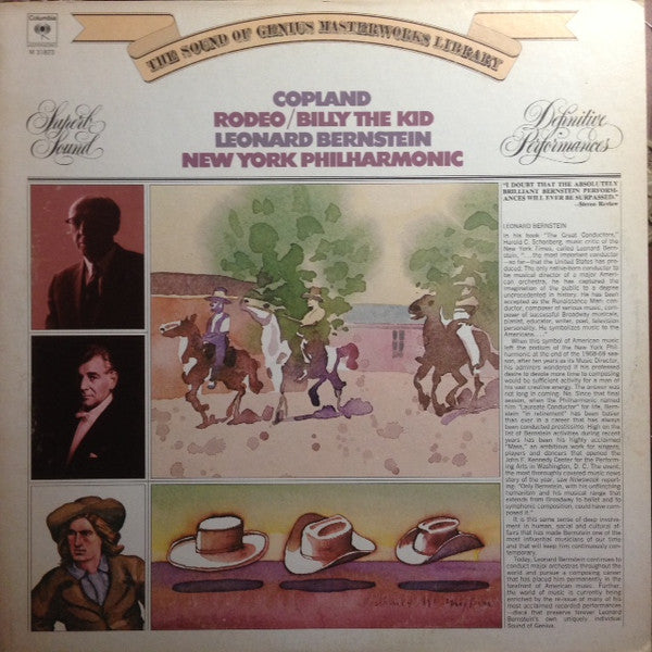 Aaron Copland – Leonard Bernstein, New York Philharmonic : Rodeo / Billy The Kid (LP, RE)