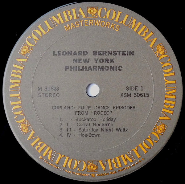 Aaron Copland – Leonard Bernstein, New York Philharmonic : Rodeo / Billy The Kid (LP, RE)