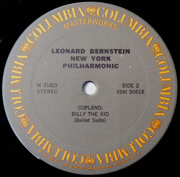 Aaron Copland – Leonard Bernstein, New York Philharmonic : Rodeo / Billy The Kid (LP, RE)