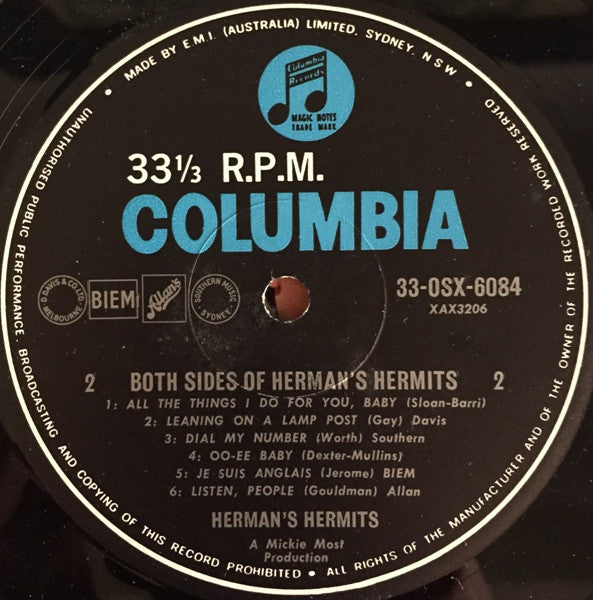 Herman's Hermits : Both Sides Of Herman's Hermits (LP, Album, Mono)