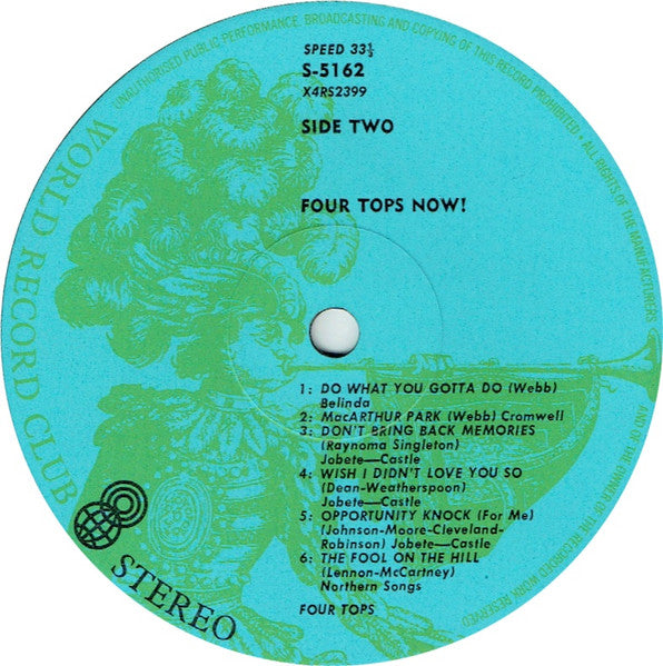 Four Tops : Four Tops Now! (LP, Album, Club)