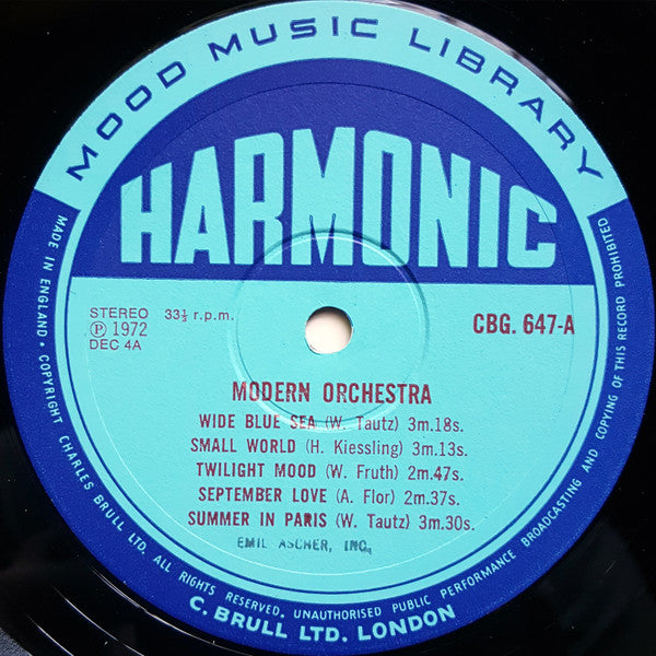 Orchester Addy Flor, Das Berliner Studio-Orchester : Modern Orchestra (LP)