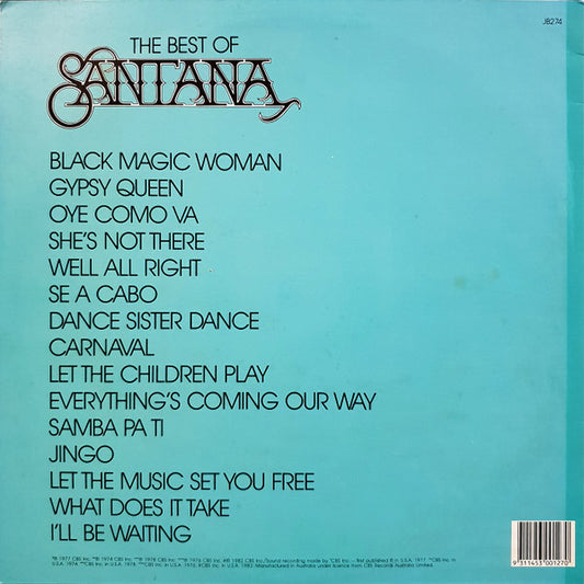 Santana : The Best Of Santana: Well All Right (LP, Comp)
