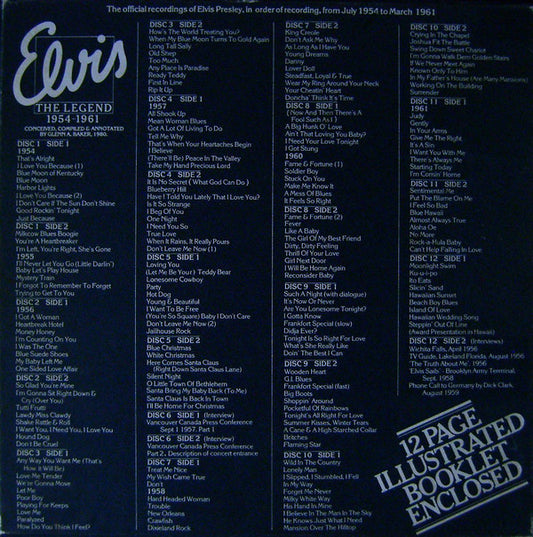 Elvis Presley : The Legend 1954 - 1961 (12xLP, Comp + Box)