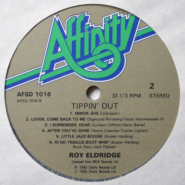 Roy Eldridge : Tippin' Out (2xLP, Comp)