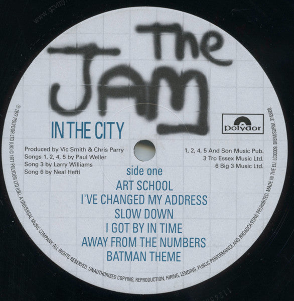 The Jam : In The City (LP, Album, RE, 180)