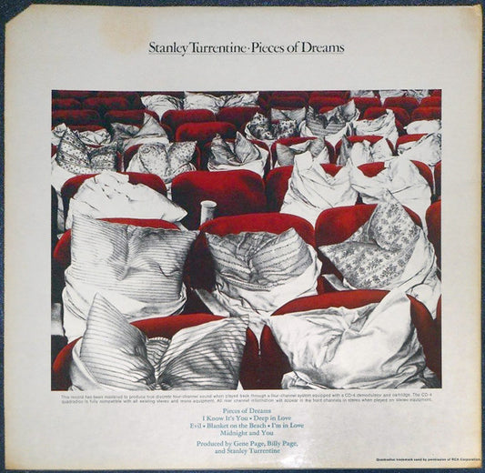 Stanley Turrentine : Pieces Of Dreams (LP, Album, Quad, Gat)