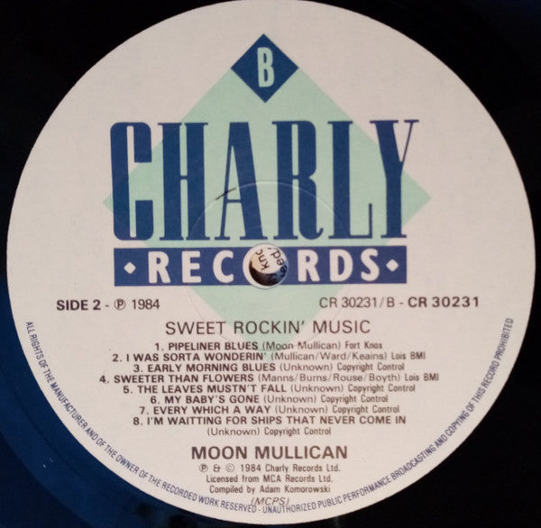 Moon Mullican : Sweet Rockin' Music (LP, Comp)