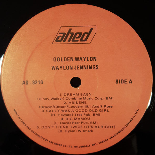 Waylon Jennings : Golden Waylon (LP, RE)