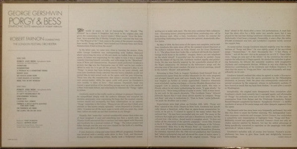 George Gershwin, Robert Farnon Conducting The London Festival Orchestra : Porgy & Bess (LP, Album)