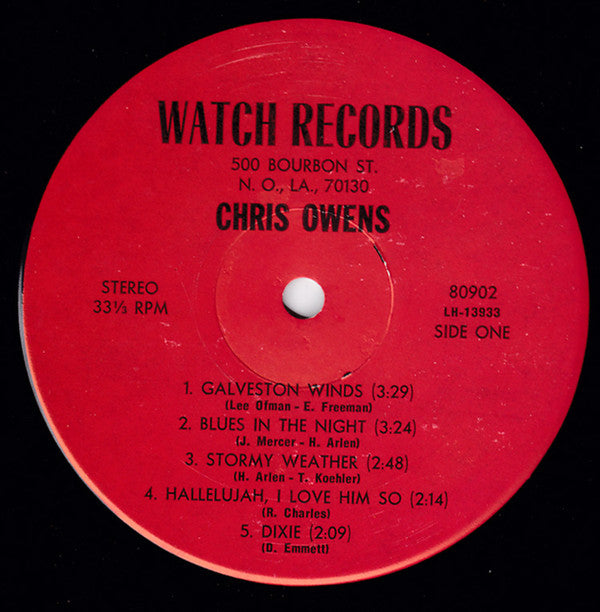 Chris Owens (4) : Galveston Winds (LP, Album)