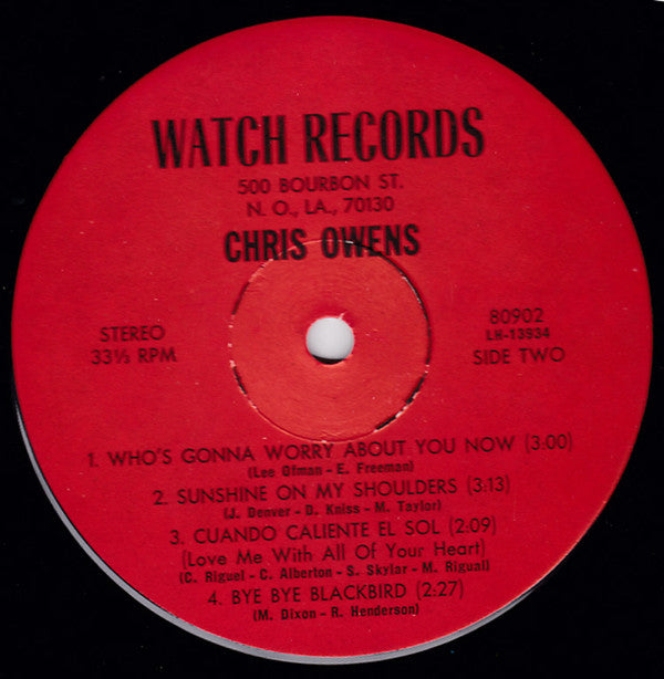 Chris Owens (4) : Galveston Winds (LP, Album)