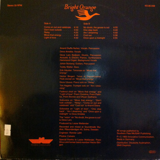 Bright Orange : No Doubt, The Goose Is Out! (LP, Album)