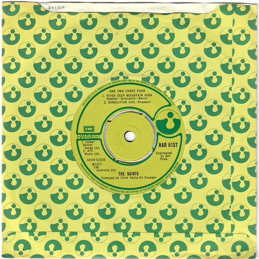 The Saints (2) : One Two Three Four (7", EP, Com)