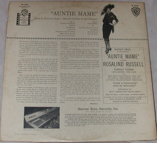 Bronislaw Kaper : Auntie Mame (LP, Mono)