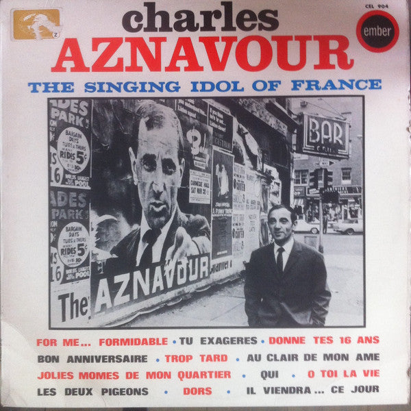 Charles Aznavour : The Singing Idol Of France (LP, Album)