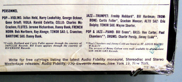 Benny Golson : Triple Play Stereo Pop + Jazz = Swing (LP)