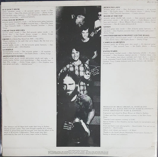 Ward & Johnson : Aweigh With Words (LP, Album, Gat)