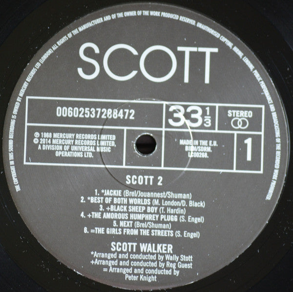 Scott Walker : Scott 2 (LP, Album, RE, RM, 180)