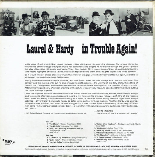 Laurel & Hardy : In Trouble Again (LP, Comp)