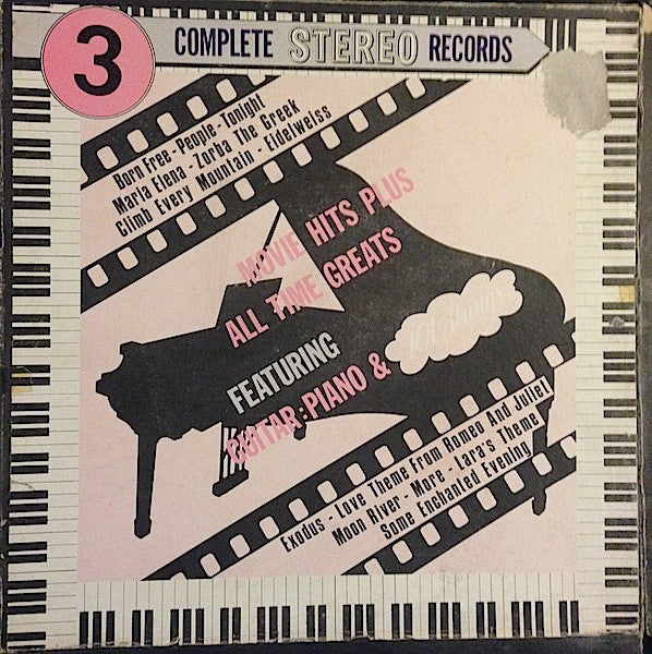 101 Strings : Movie Hits Plus All Time Greats Featuring Guitar, Piano And 101 Strings (3xLP, Comp + Box)