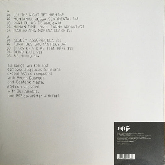 Lucas Santtana : Sobre Noites E Dias (LP, Whi)
