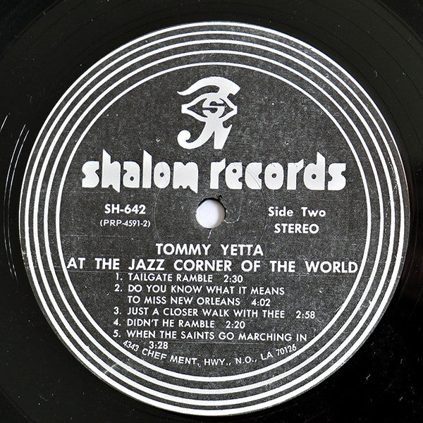 Tommy Yetta : At The Jazz Corner Of The World (LP)