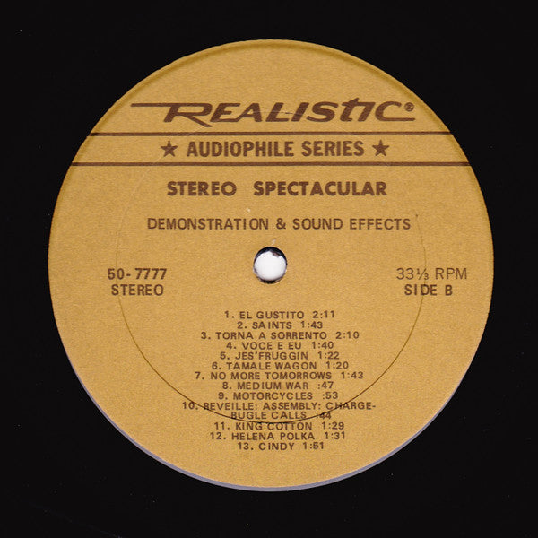 No Artist : Stereo Spectacular Demonstration & Sound Effects (LP, Comp)