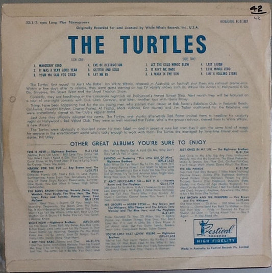 The Turtles : It Ain't Me Babe (LP, Album, Mono)