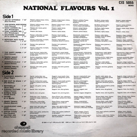 Various : National Flavours Vol.1 (LP, Album, Mono)
