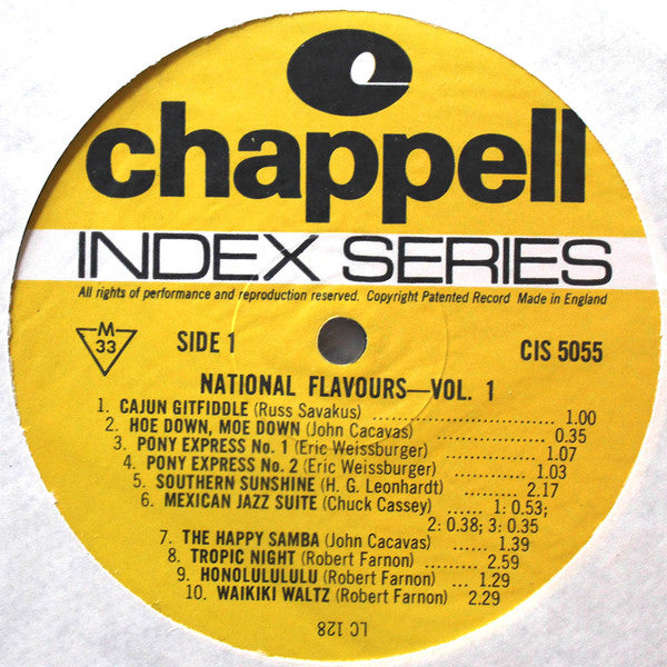 Various : National Flavours Vol.1 (LP, Album, Mono)