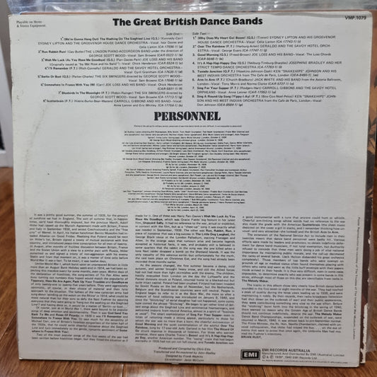 Various : Hits Of World War II Vol. 1 - The Great British Dance Bands 1939-1945 - Hits Of World War II (LP, Comp)