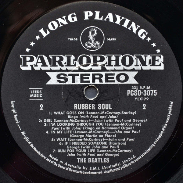 The Beatles : Rubber Soul (LP, Album)