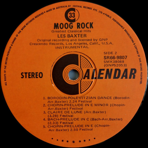 Les Baxter : Moog Rock (LP, Album)