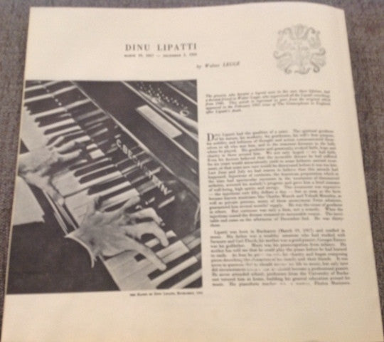 Dinu Lipatti : His Last Recital (Besancon Festival - September 16, 1950) (2xLP, Album, Mono, RE + Box, Mono, RE)