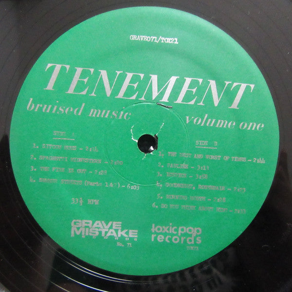 Tenement : Bruised Music Volume One (LP, Comp)