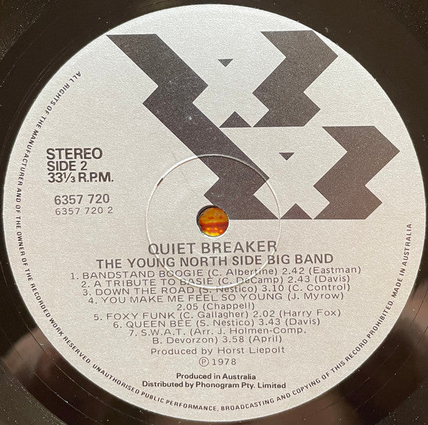 Young Northside Big Band : Quiet Breaker (LP, Album)